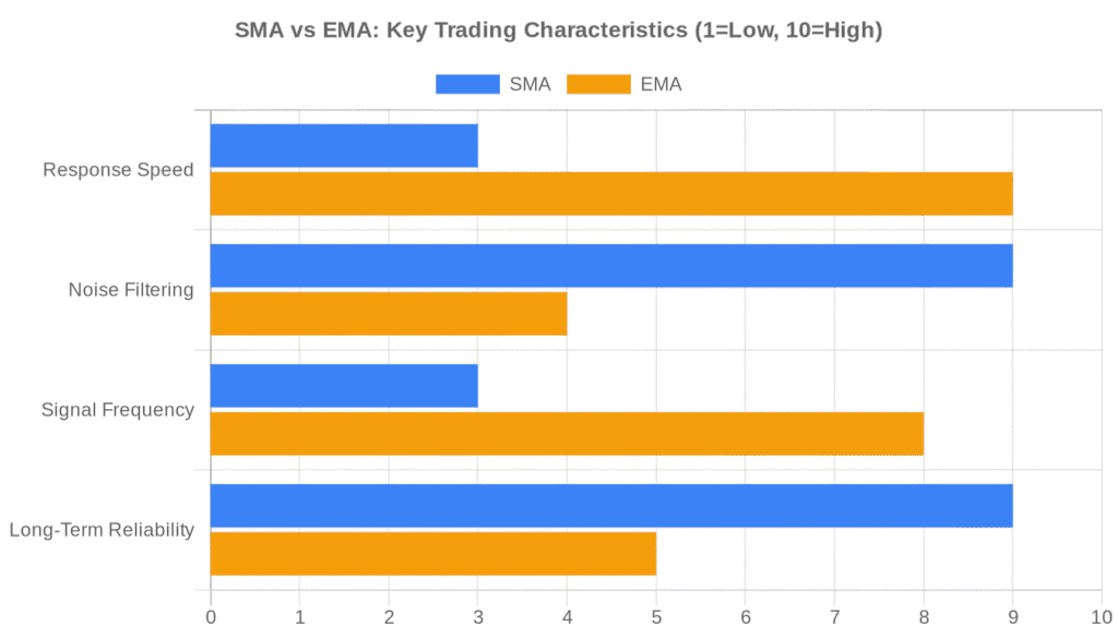 SMA vs EMA